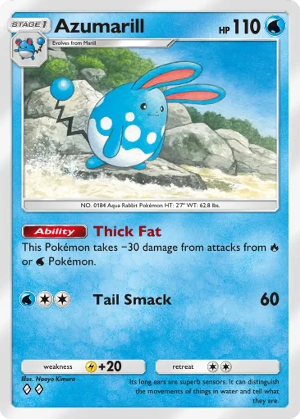 Azumarill card front