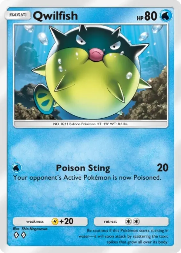 Qwilfish card front