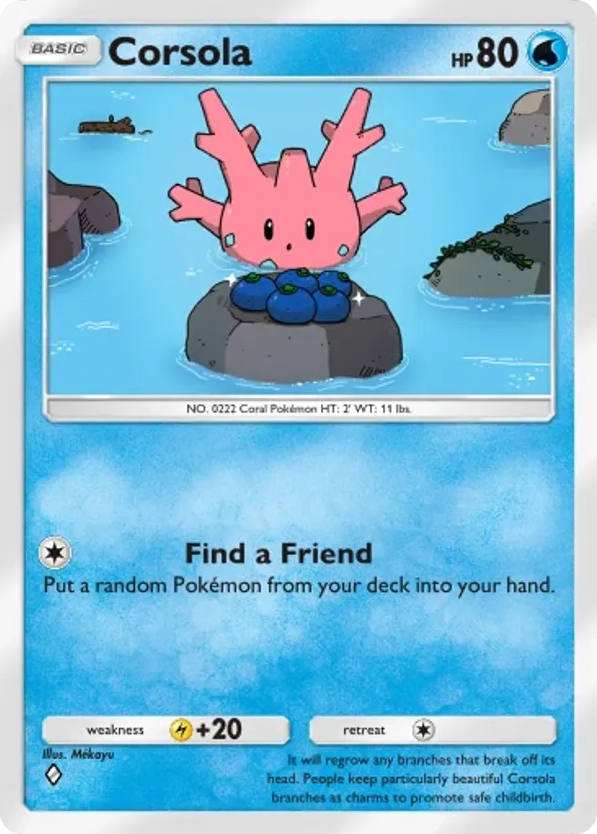 Corsola card front