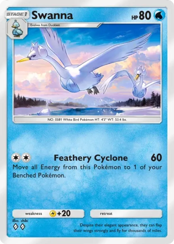 Swanna card front