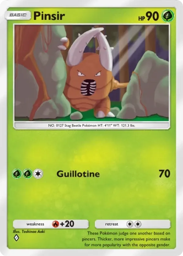 Pinsir card front