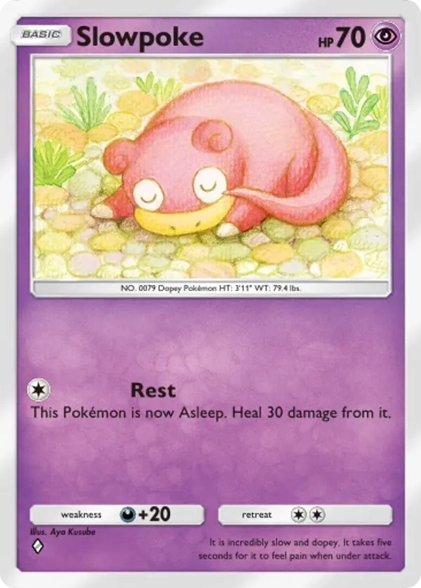 Slowpoke card front