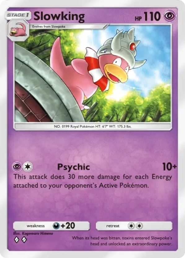 Slowking card front