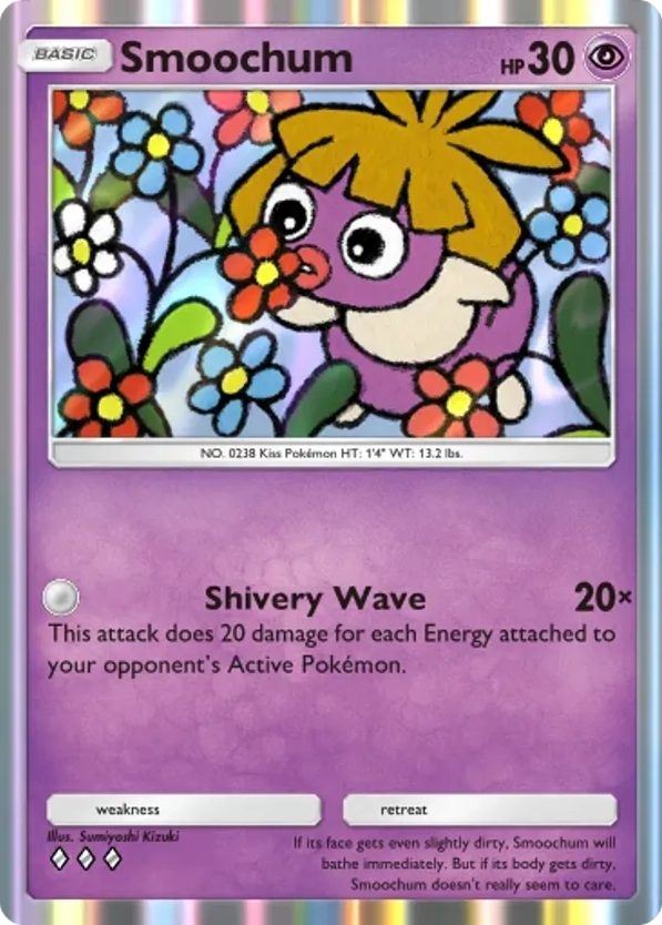 Smoochum card front