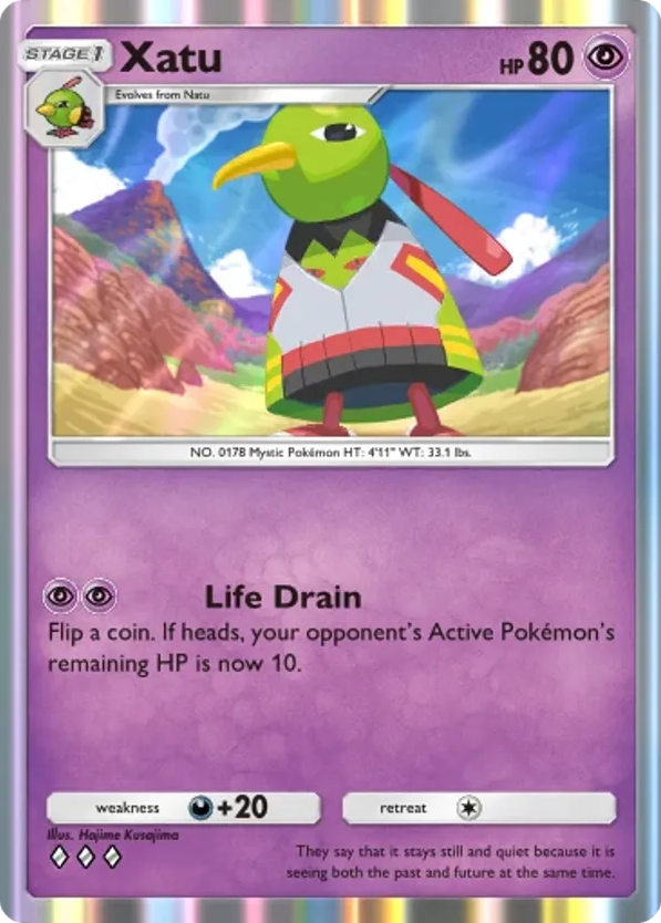 Xatu card front