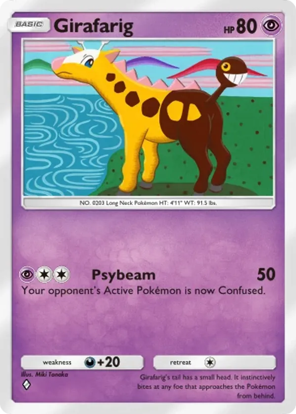 Girafarig card front