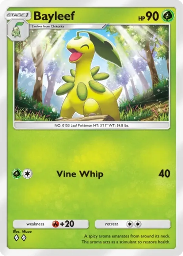 Bayleef card front