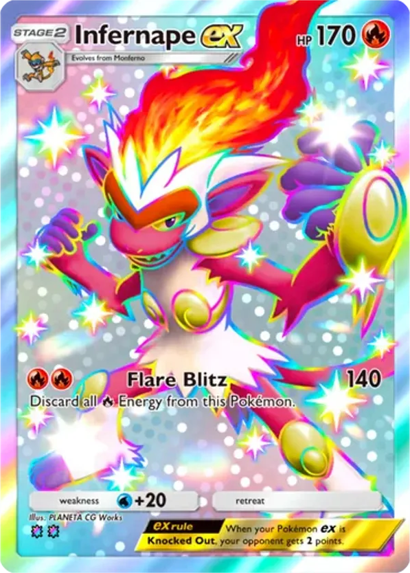 Infernape ex card front