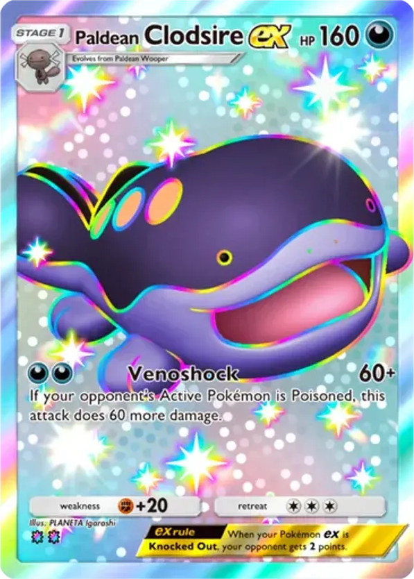 Paldean Clodsire ex card front