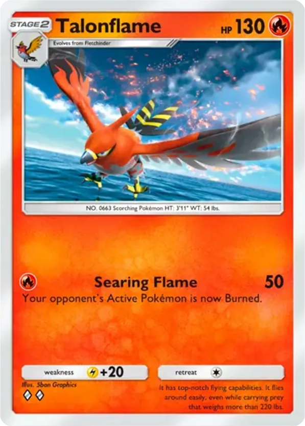Talonflame card front