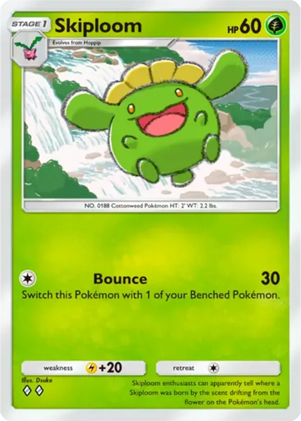 Skiploom card front