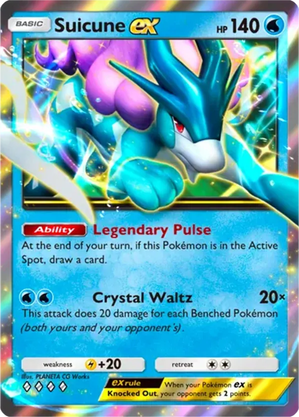 Suicune ex card front