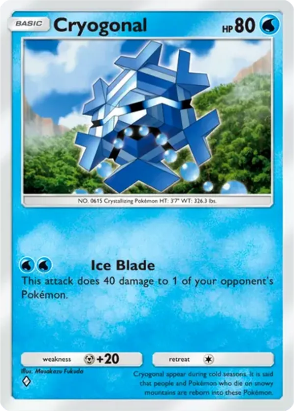 Cryogonal card front