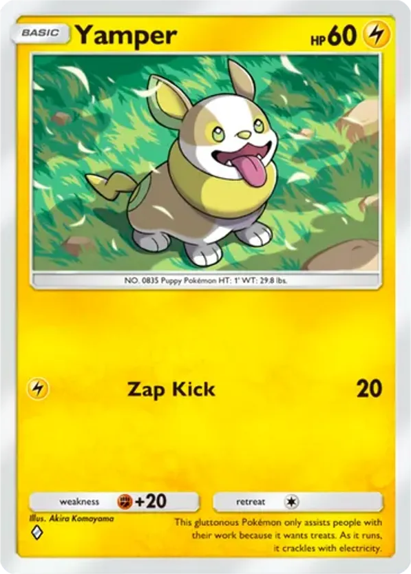 Yamper card front