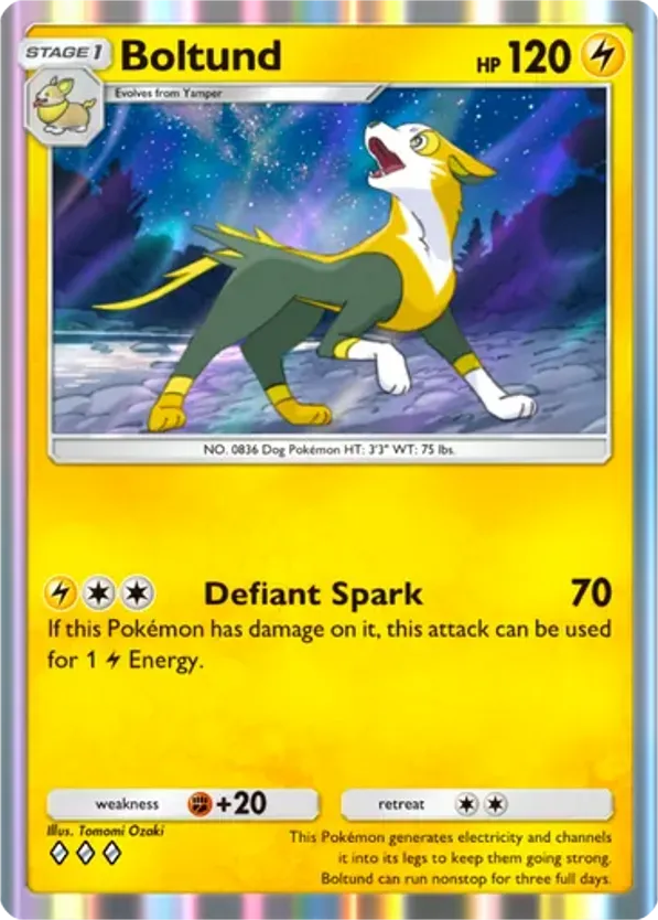 Boltund card front