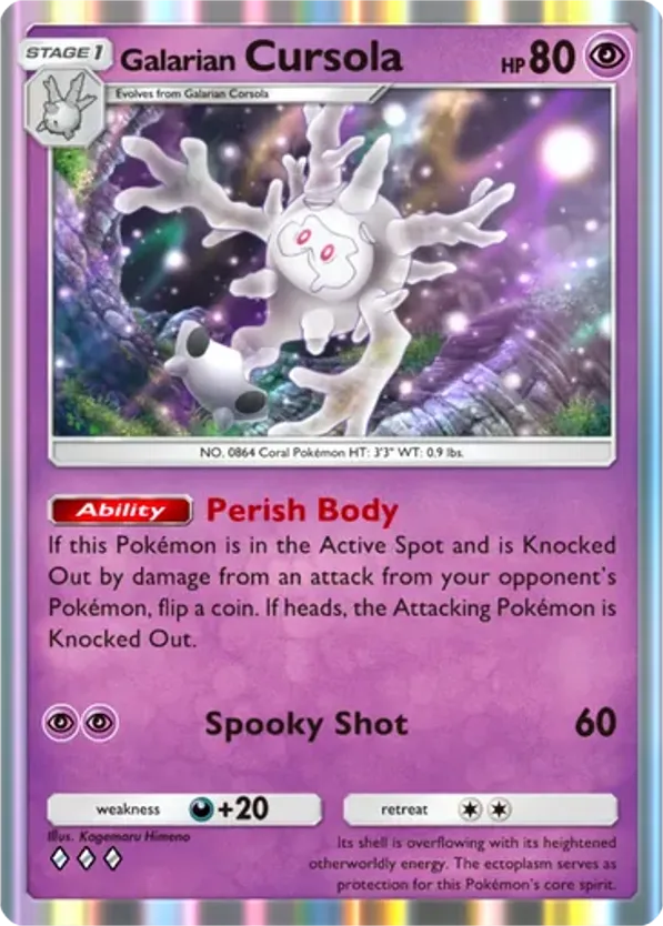 Galarian Cursola card front