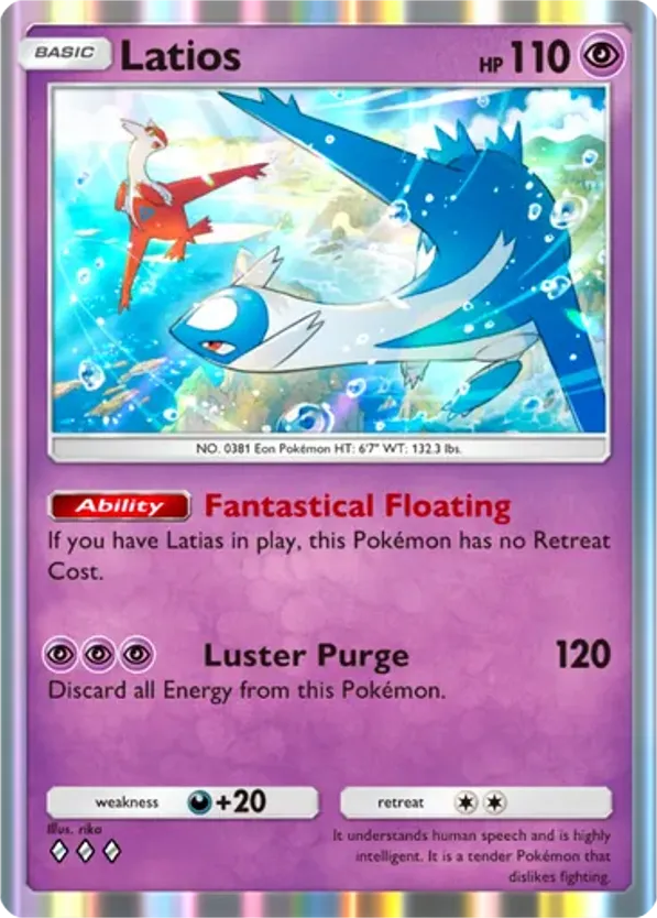Latios card front