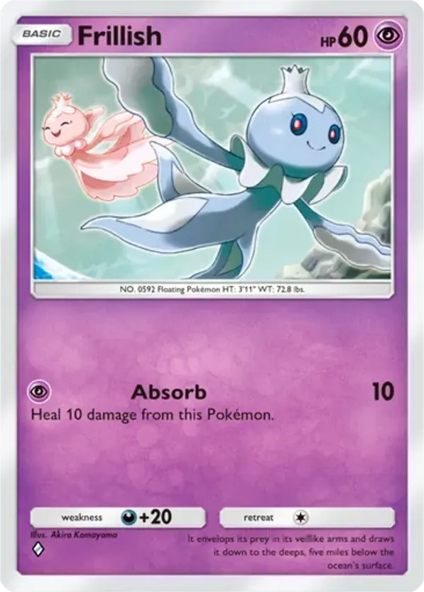 Frillish card front
