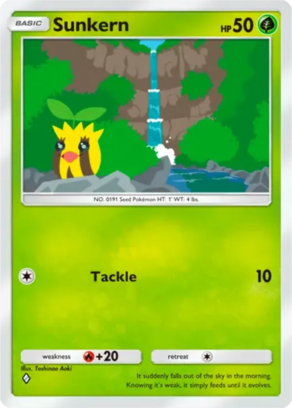 Sunkern card front