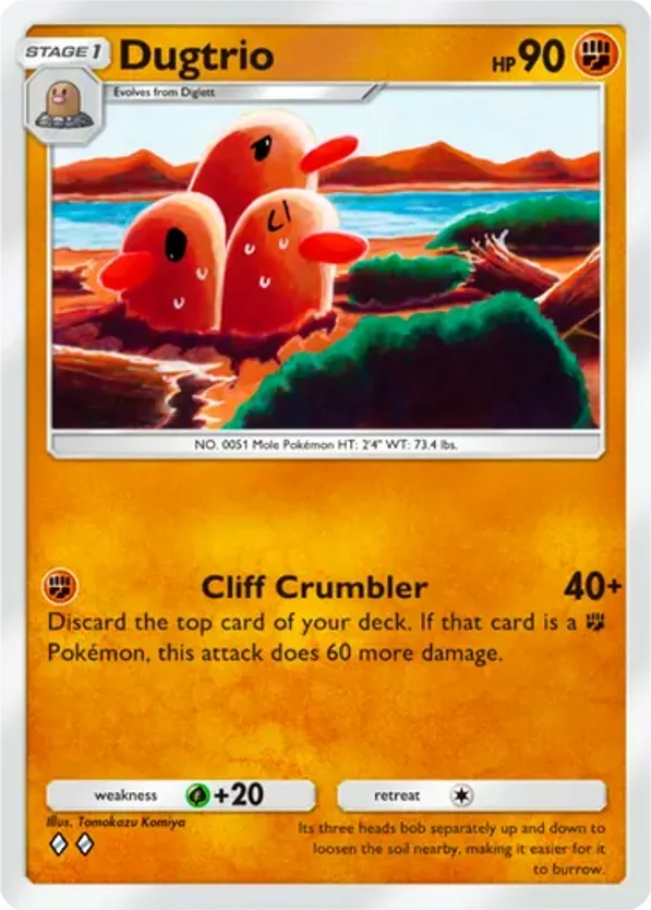 Dugtrio card front