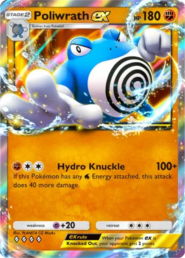 Poliwrath ex card front