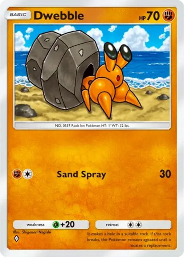 Dwebble card front