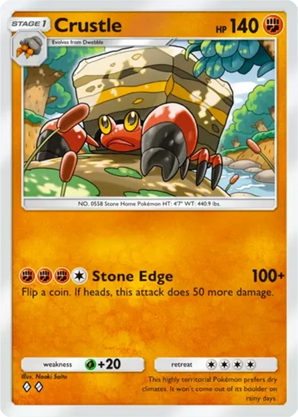 Crustle card front