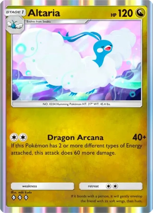 Altaria card front