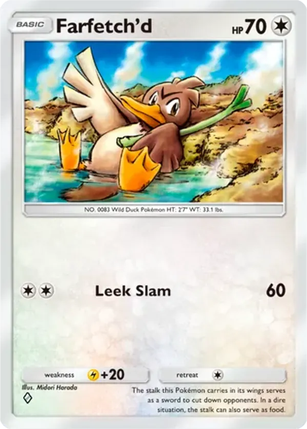 Farfetch'd card front