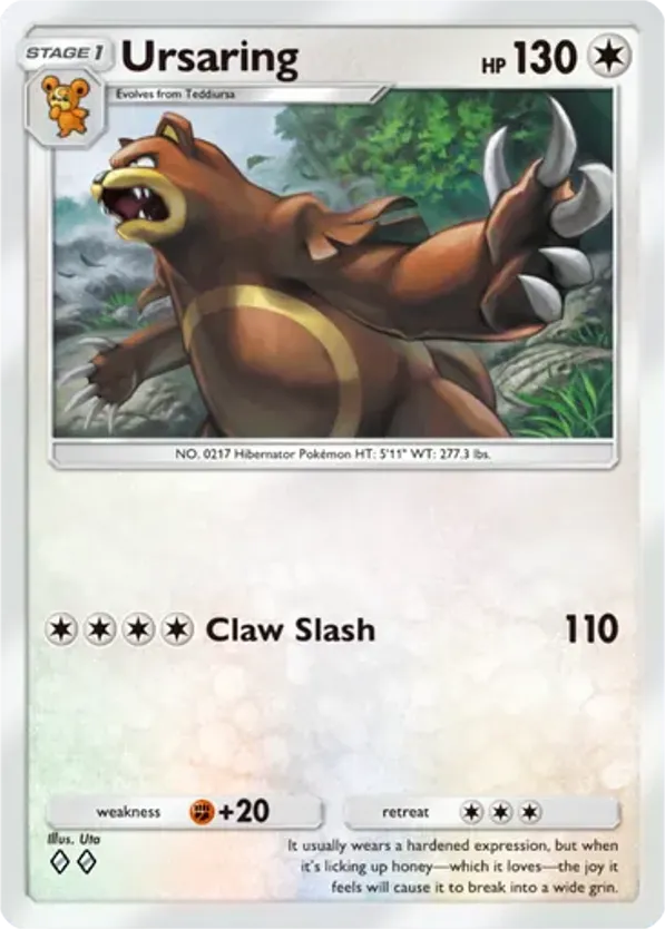 Ursaring card front