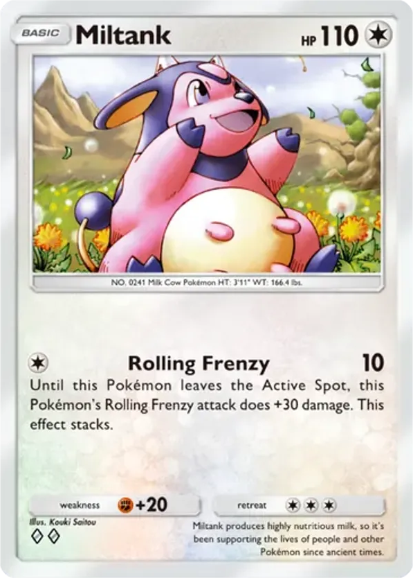 Miltank card front