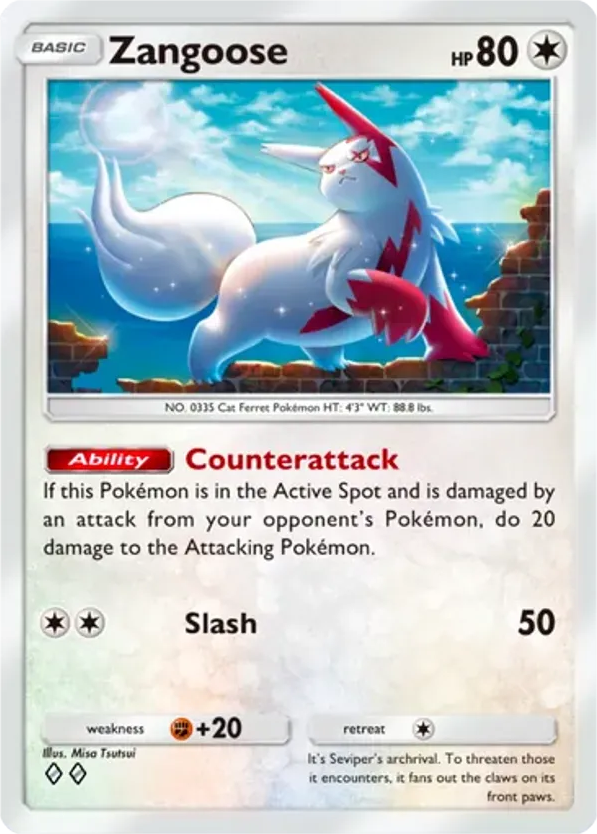 Zangoose card front