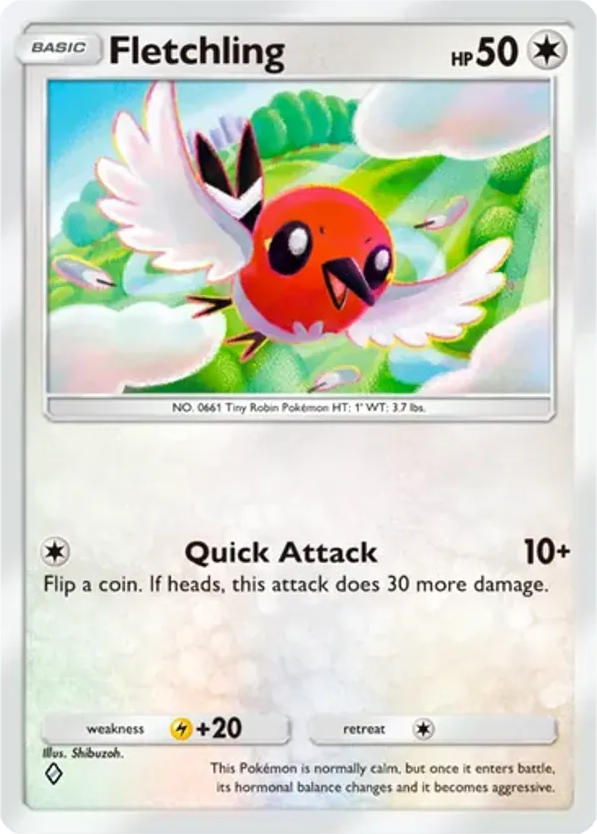 Fletchling card front