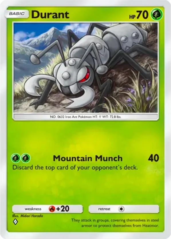 Durant card front