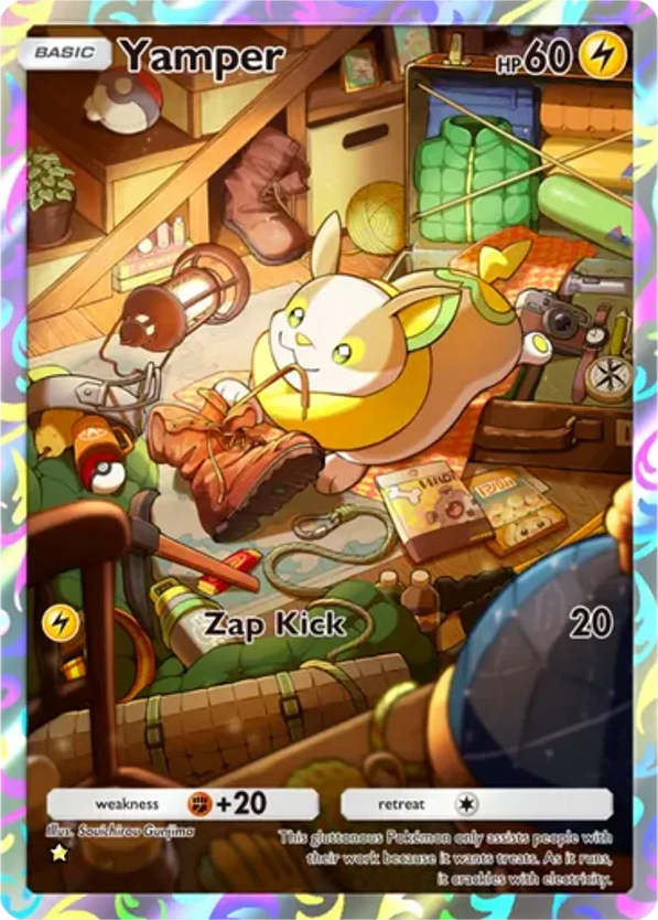 Yamper card front
