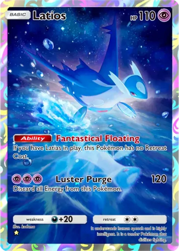 Latios card front