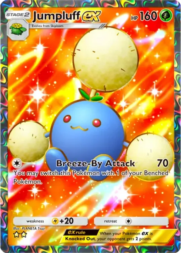 Jumpluff ex card front