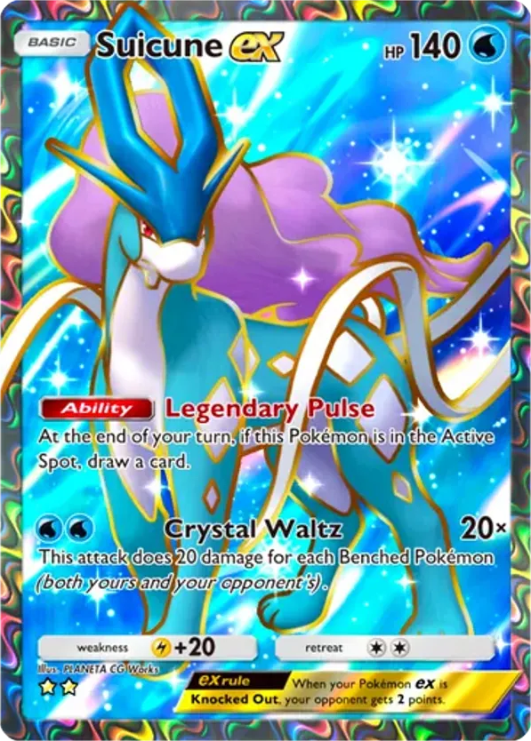 Suicune ex card front