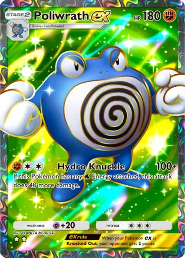 Poliwrath ex card front