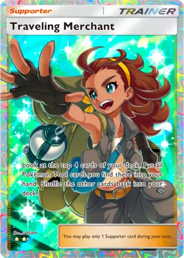 Traveling Merchant card front