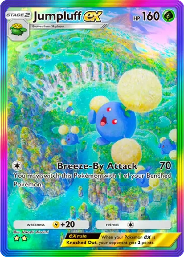 Jumpluff ex card front