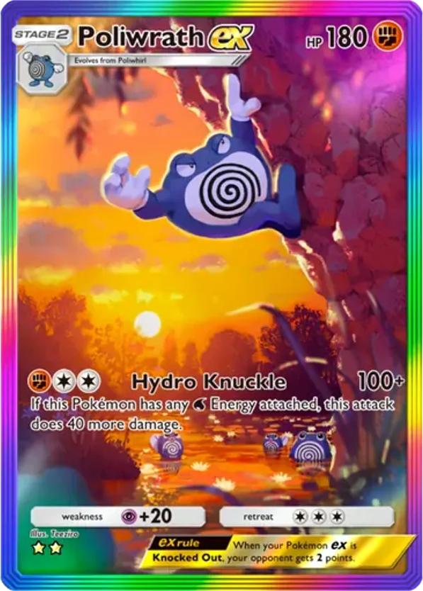 Poliwrath ex card front