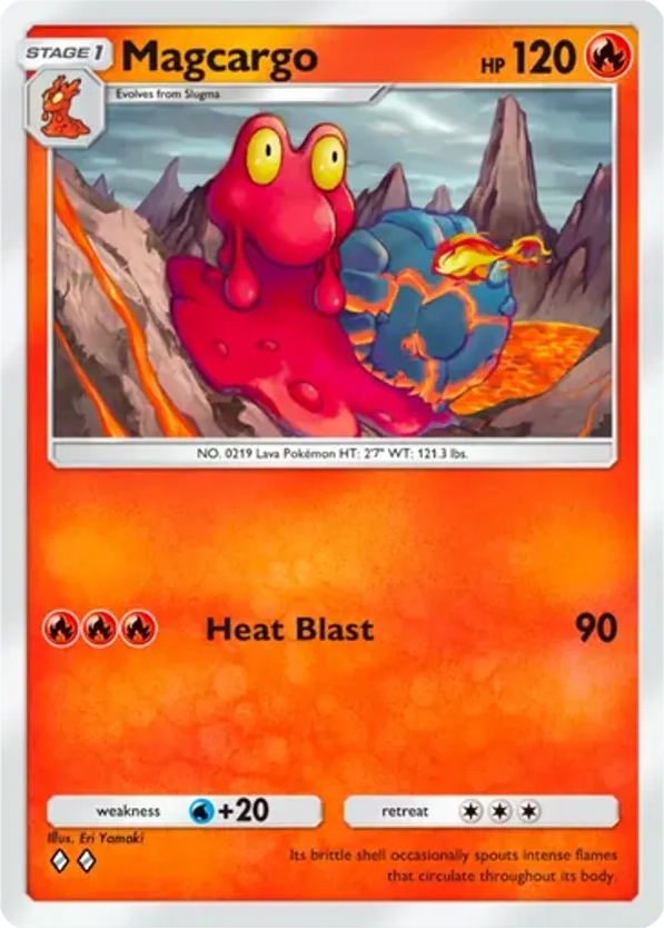 Magcargo card front