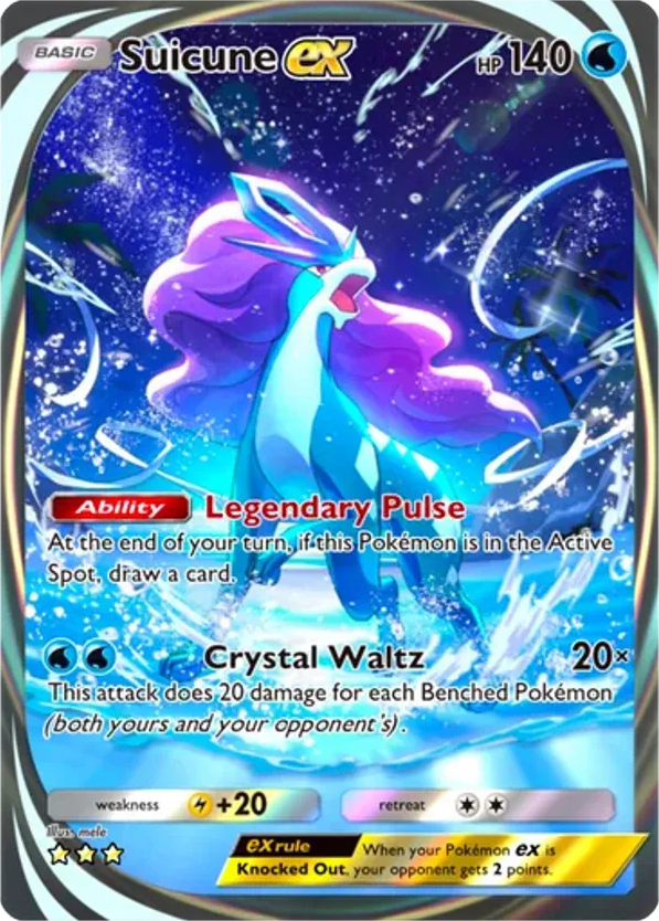 Suicune ex card front