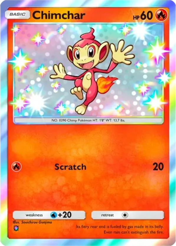 Chimchar card front