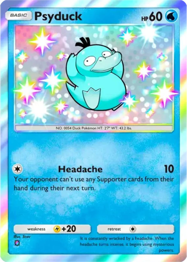 Psyduck card front