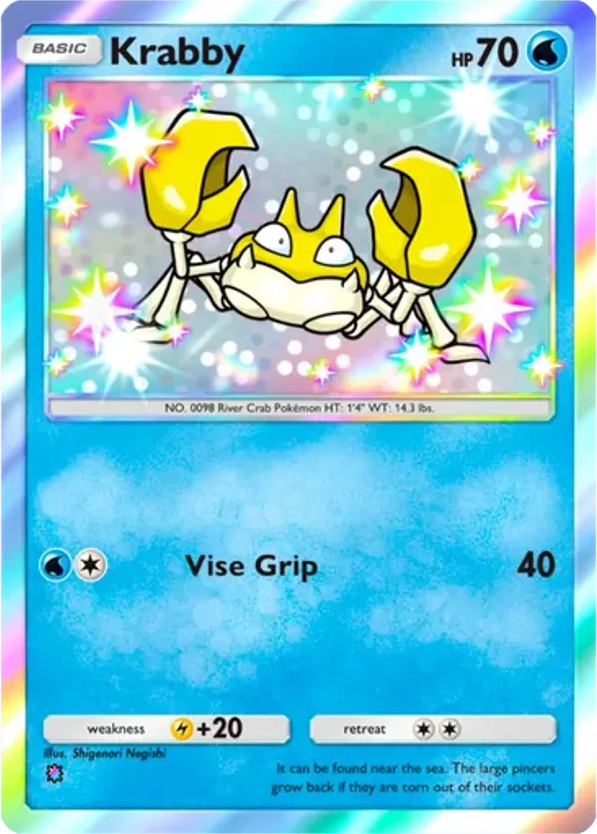 Krabby card front