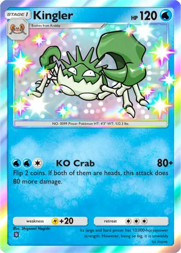 Kingler card front