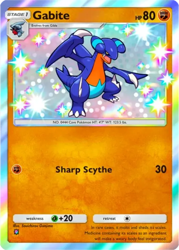 Gabite card front