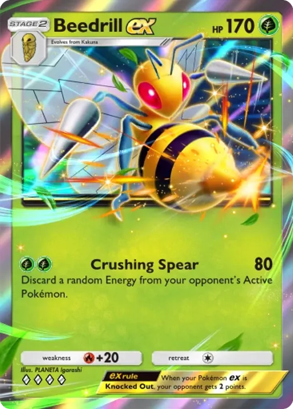Beedrill ex card front